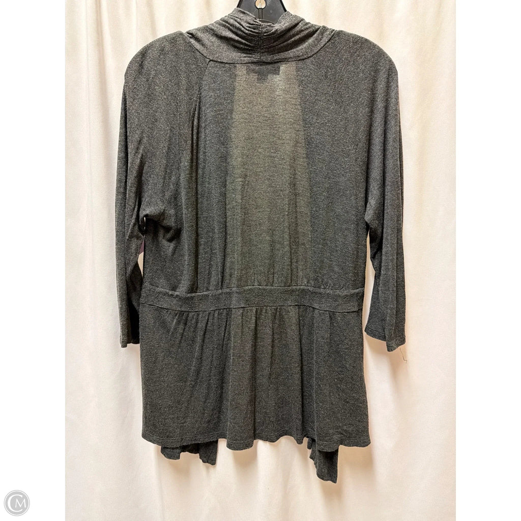 Cardigan By Ab Studio In Grey, Size: Xl