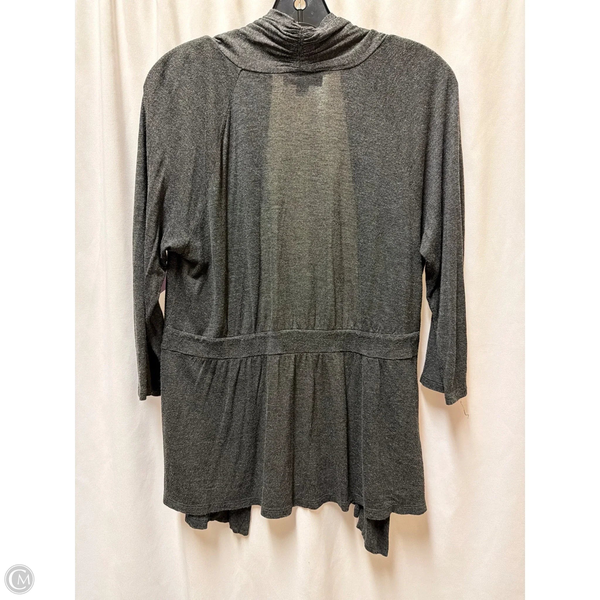 Cardigan By Ab Studio In Grey, Size: Xl