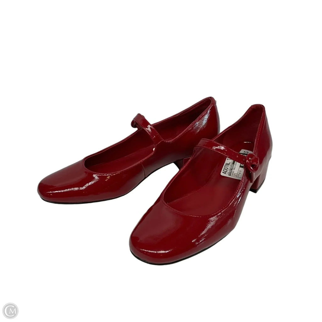 Shoes Heels Block By Steve Madden In Red, Size: 8.5