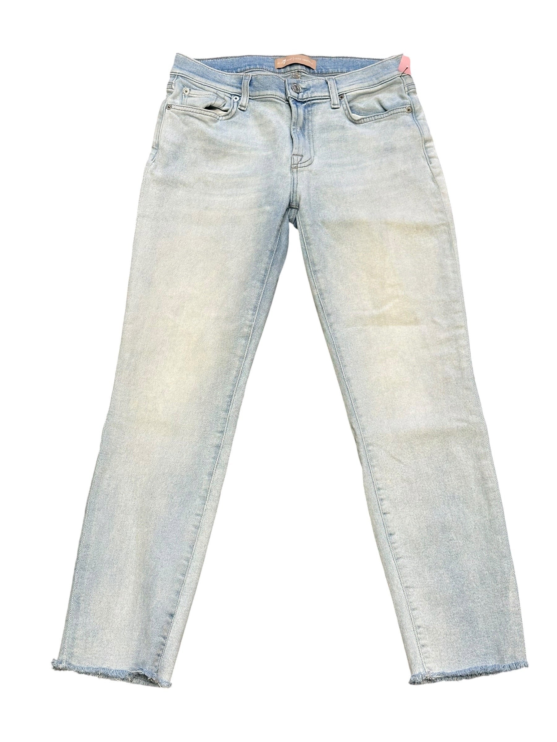 Jeans Straight By 7 For All Mankind In Blue, Size:10
