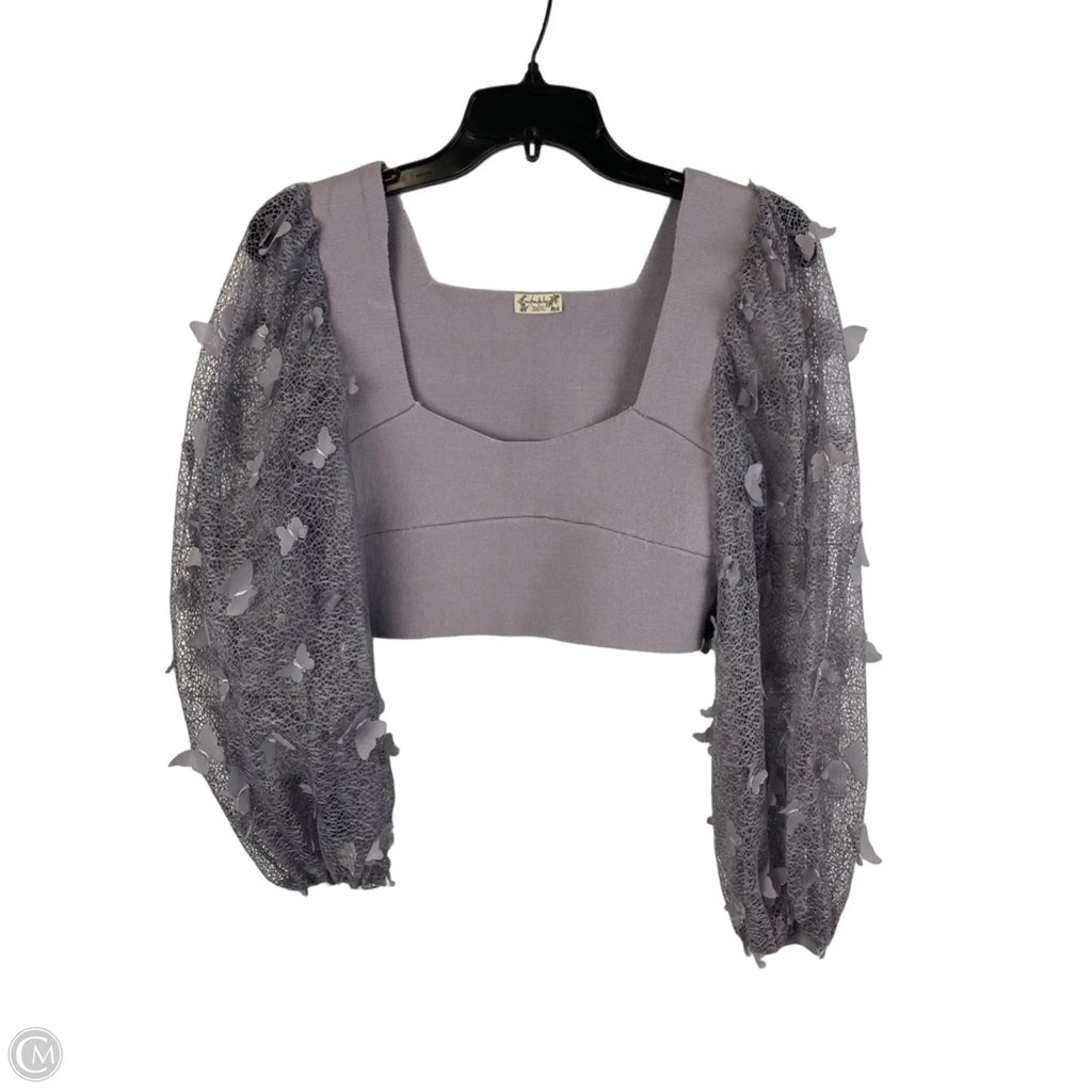 Top Long Sleeve By Free People In Purple, Size: L