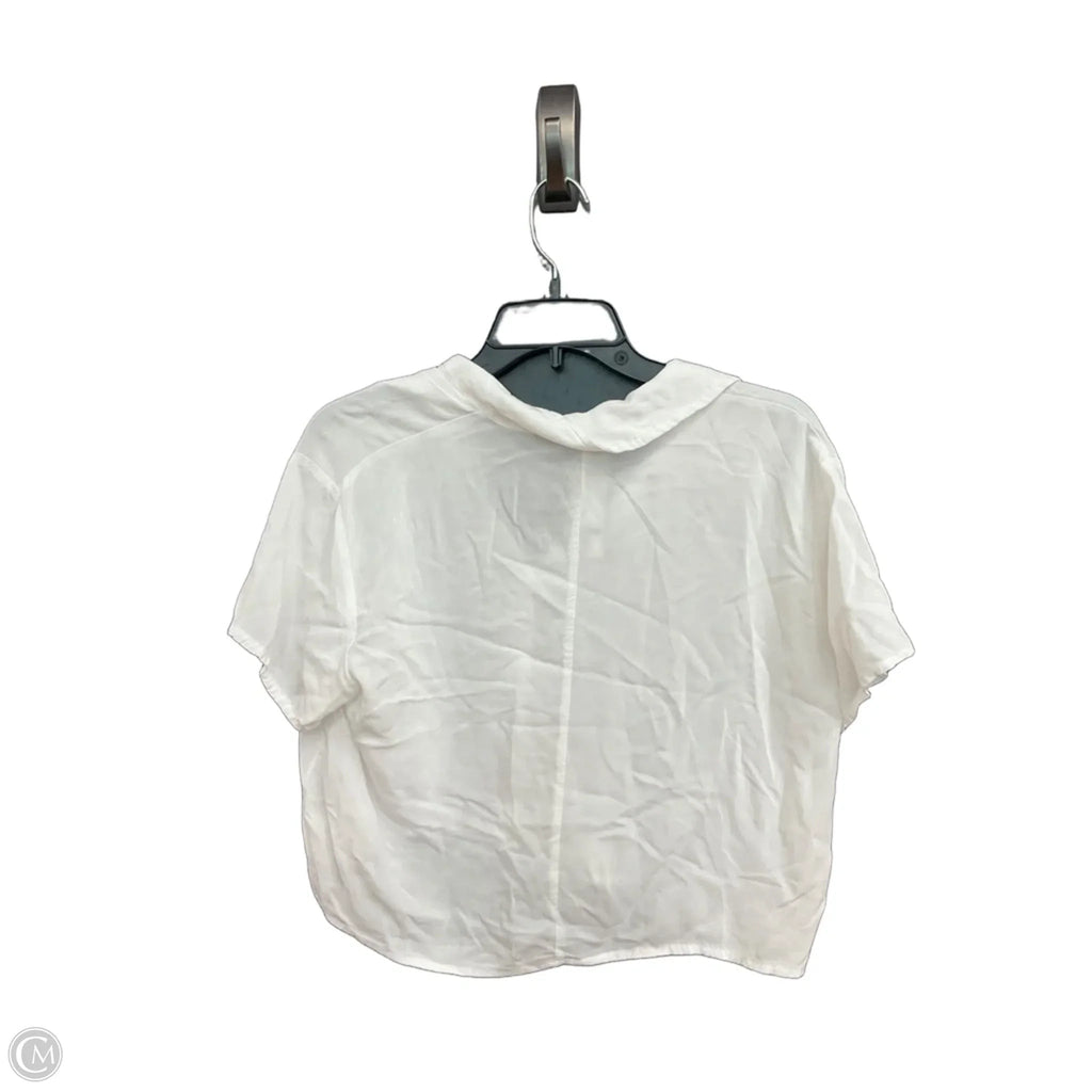 Top Short Sleeve By Francesca’s In White, Size: S