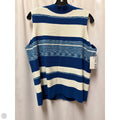 Top Sleeveless By Nine West In Blue & White, Size: Xl