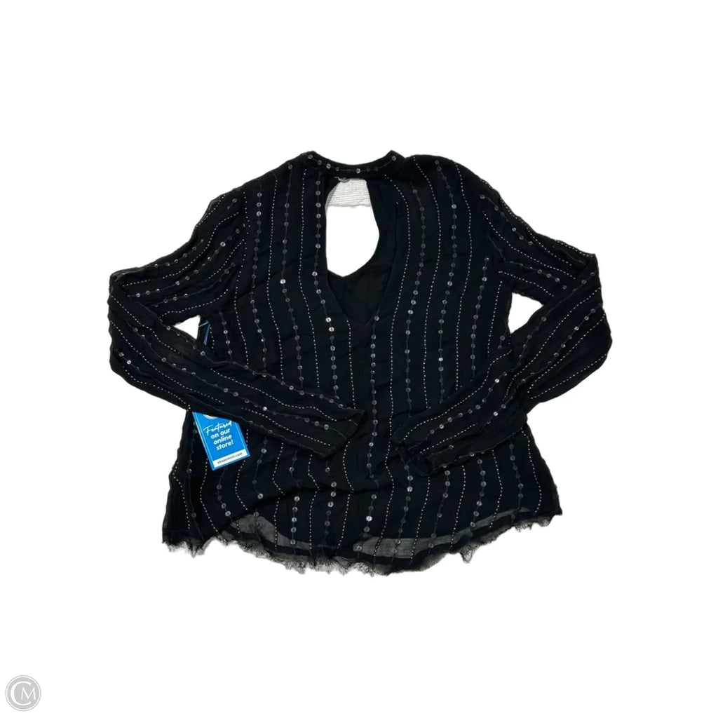 Top Long Sleeve By Free People In Black, Size: Xs