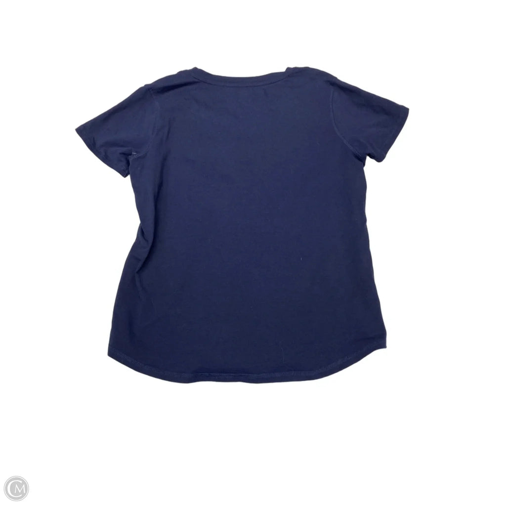 Top Short Sleeve By Beverly Hills Polo Club In Navy, Size: Xl