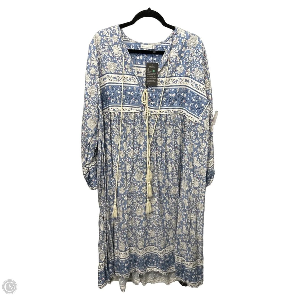 Dress Casual Maxi By Clothes Mentor In Blue, Size: 2x