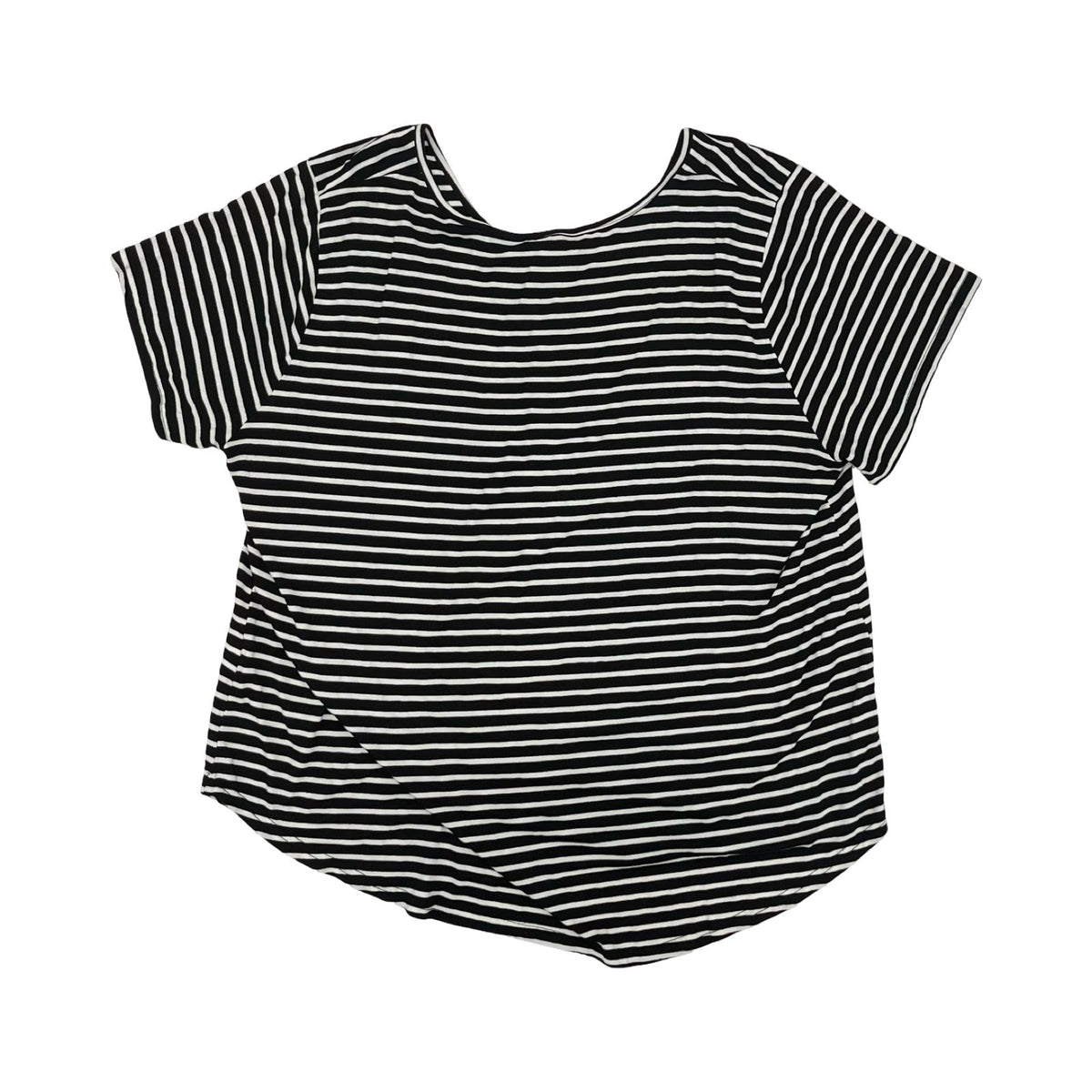 Blouse Ss By Clothes Mentor In Black & White, Size:3X