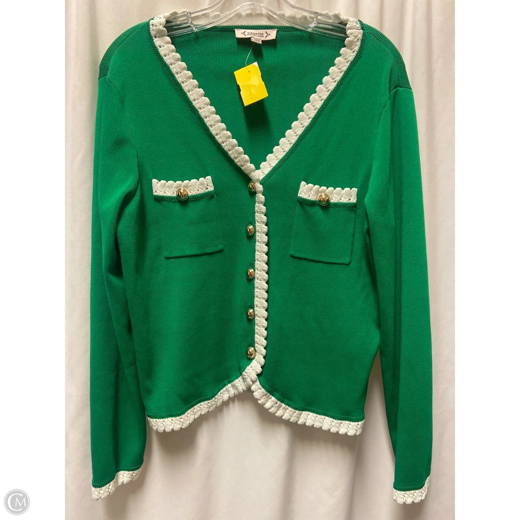 Cardigan By Nanette By Nanette Lepore In Green, Size: L