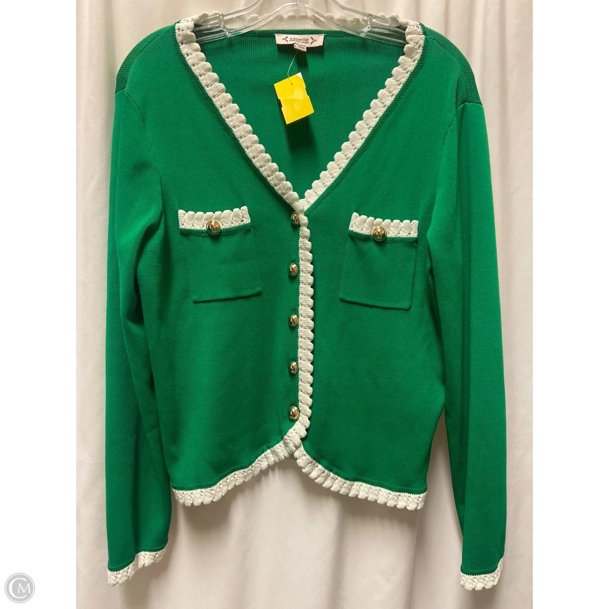 Cardigan By Nanette By Nanette Lepore In Green, Size: L