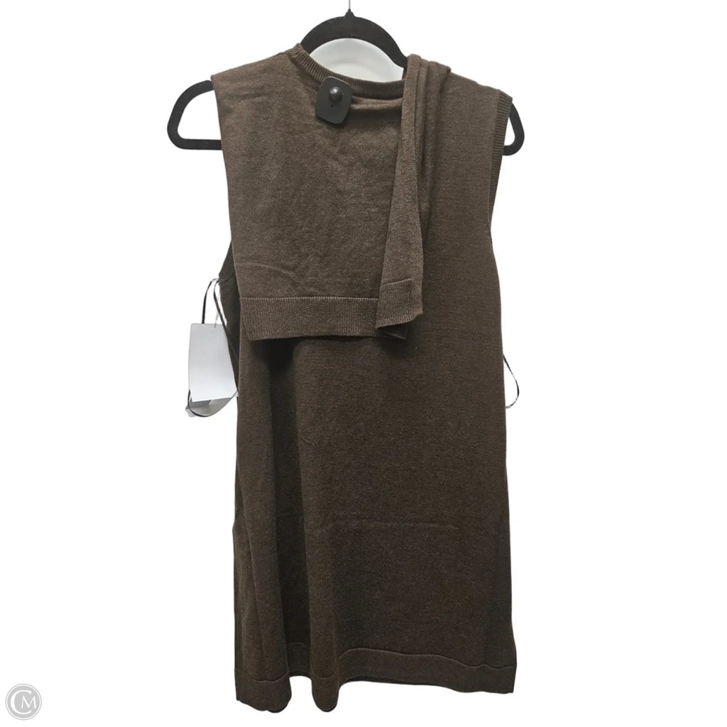 Dress Sweater By Msk In Brown, Size: Xl
