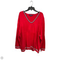 Top Long Sleeve By Tommy Hilfiger In Red, Size: 3x