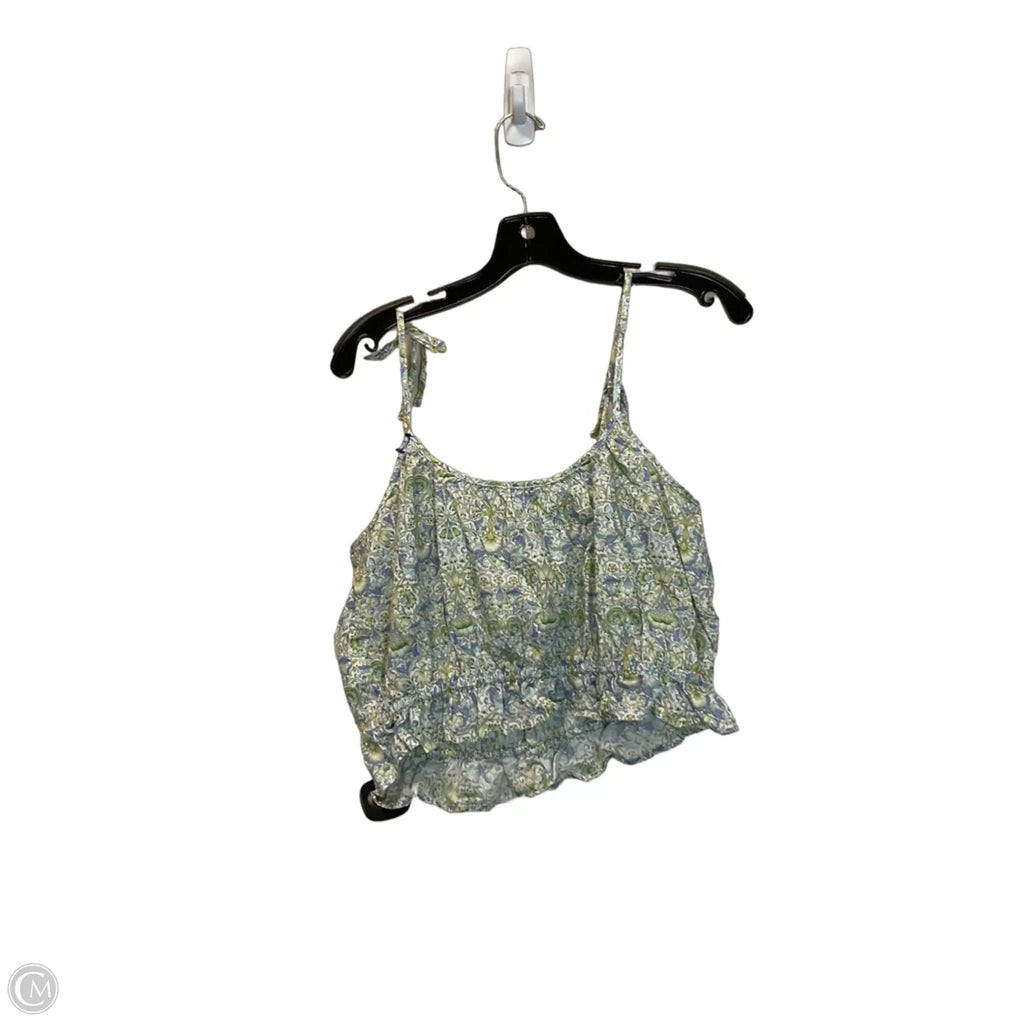 Top Sleeveless By J. Crew In Floral Print, Size: M