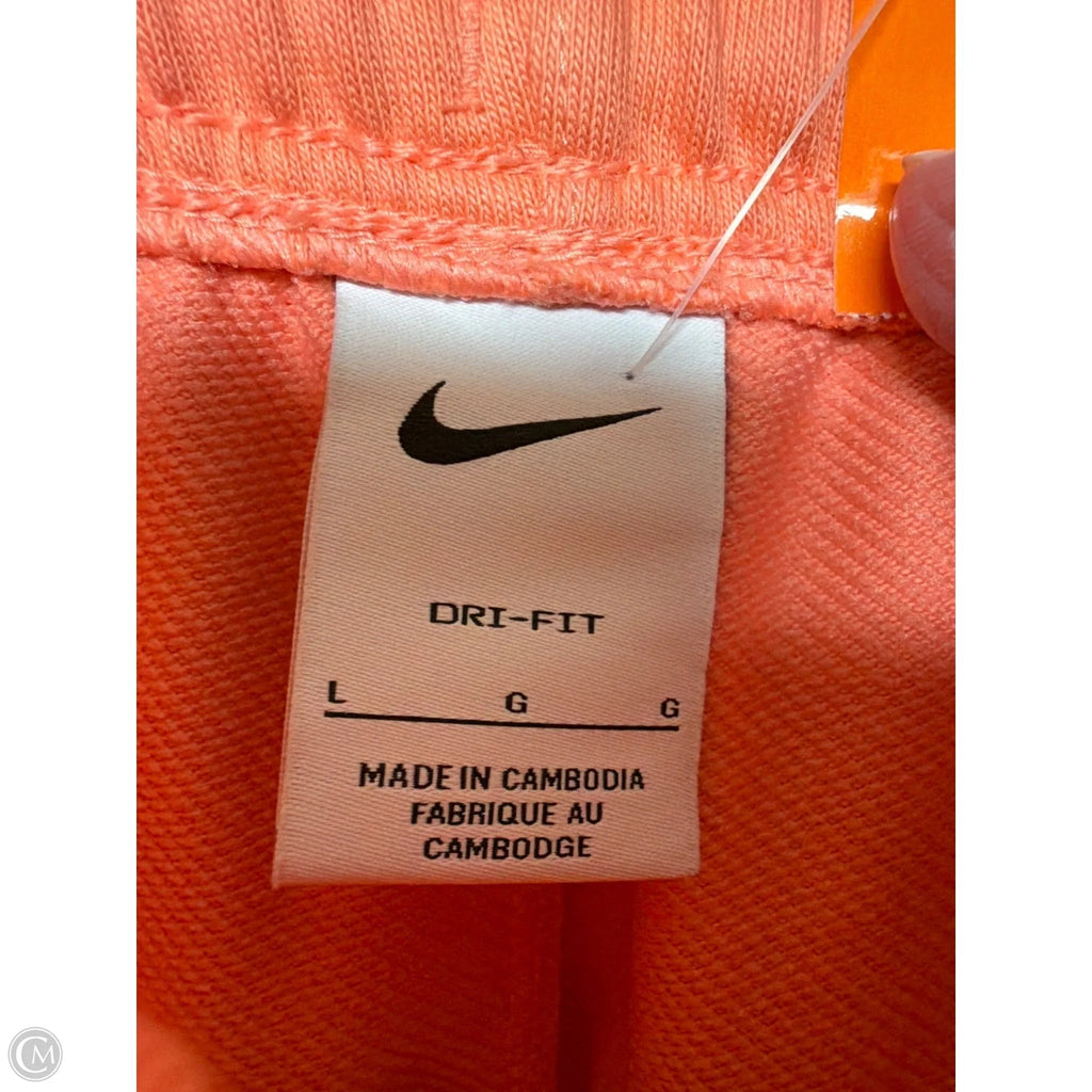 Athletic Pants By Nike In Peach, Size: L