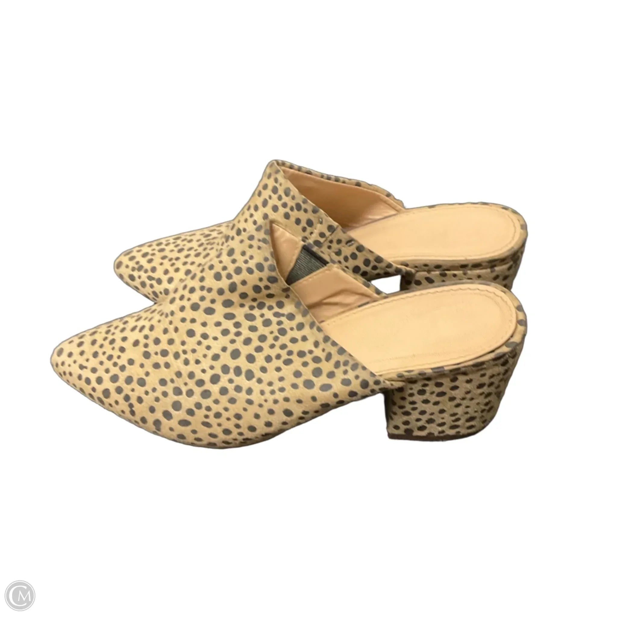 Shoes Heels Block By Clothes Mentor In Polkadot Pattern, Size: 6