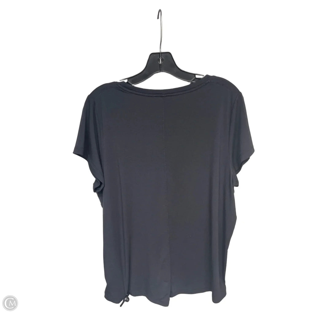 Top Short Sleeve By Athleta In Black, Size: L