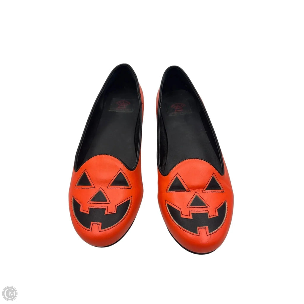 Shoes Flats By Clothes Mentor In Orange, Size: 9