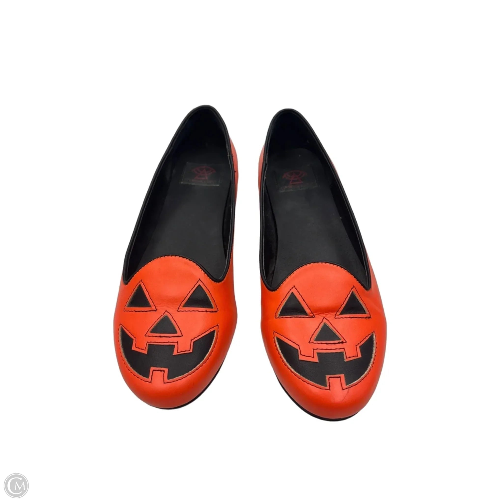 Shoes Flats By Clothes Mentor In Orange, Size: 9