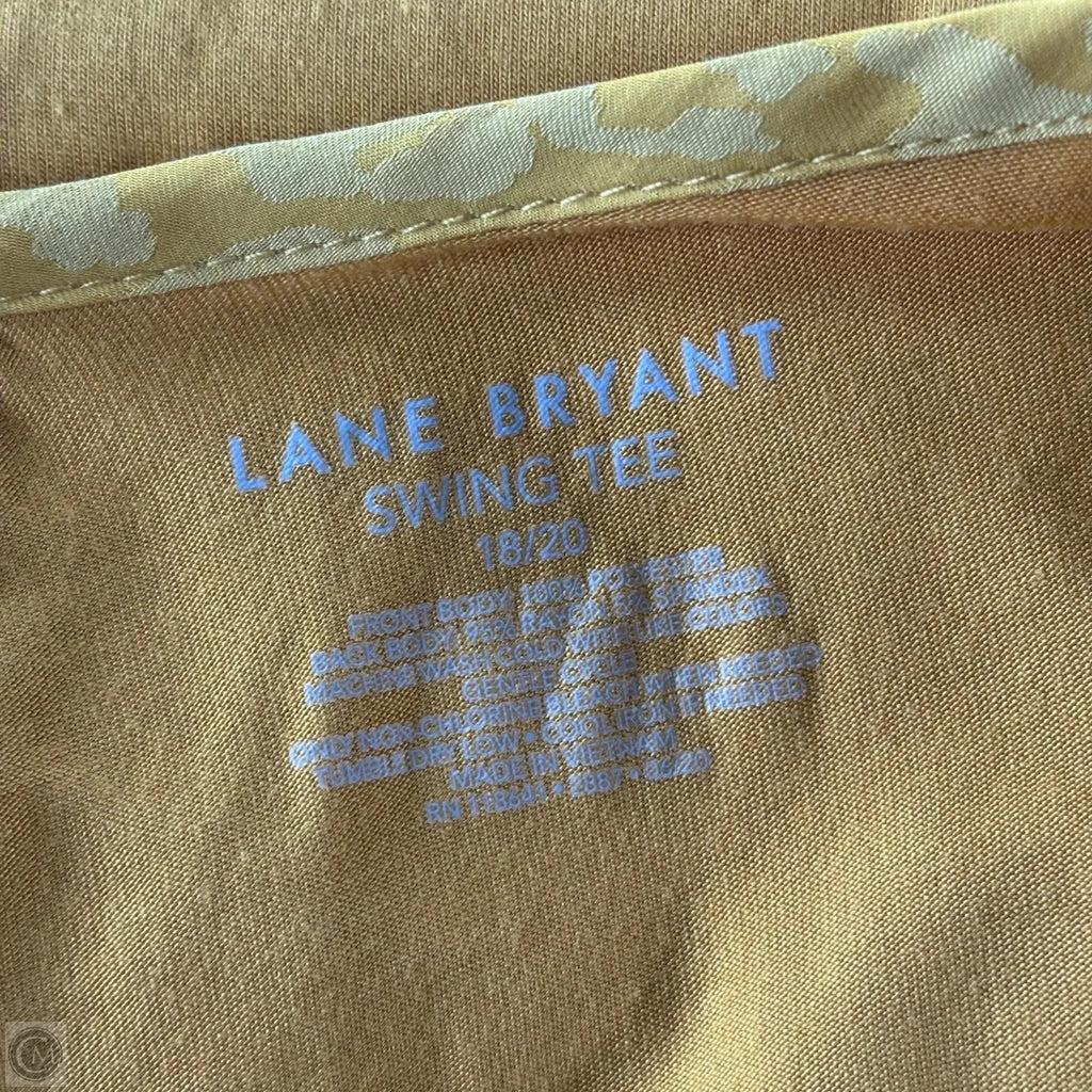 Top Short Sleeve By Lane Bryant In Animal Print, Size: 2x