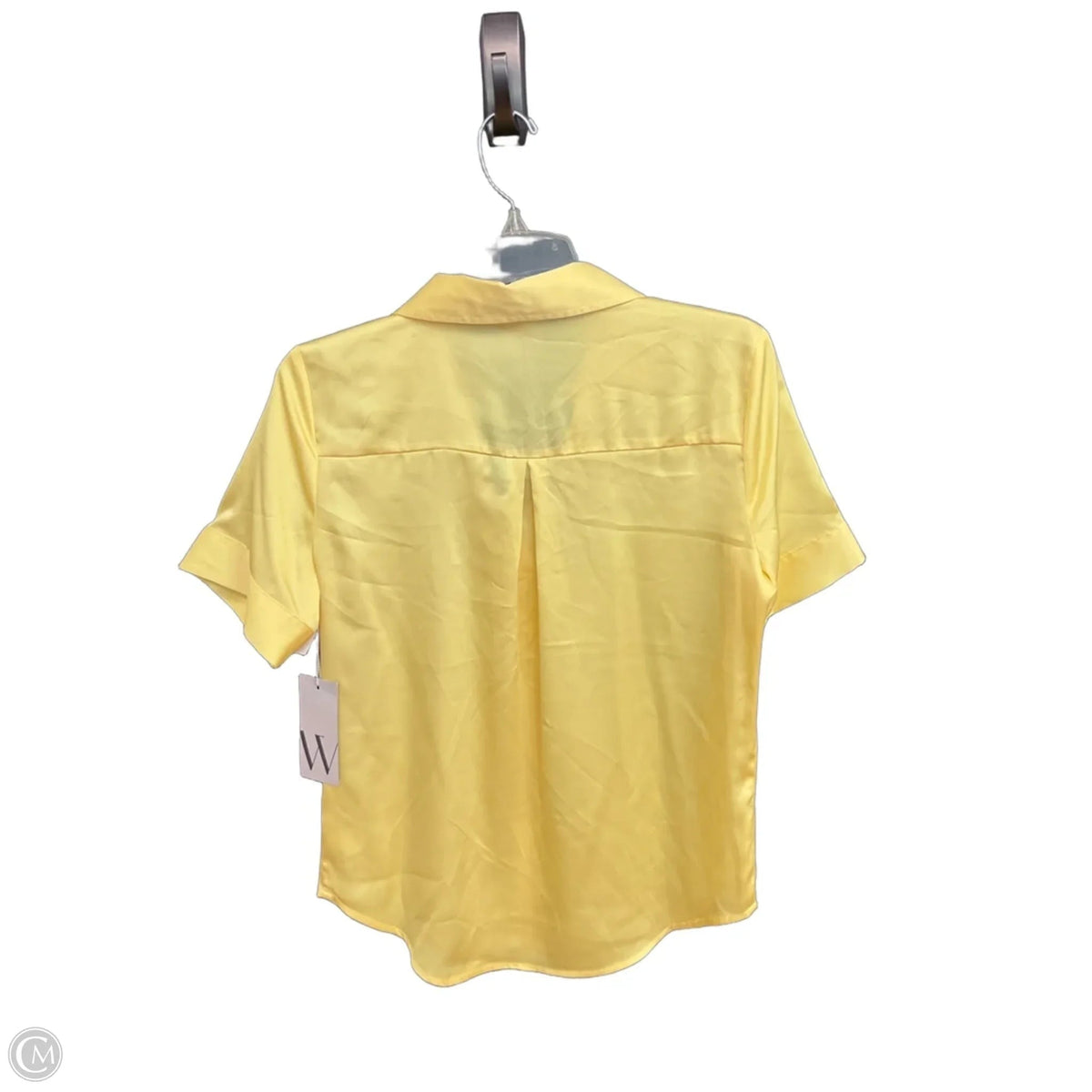 Top Short Sleeve By Worthington In Yellow, Size: S