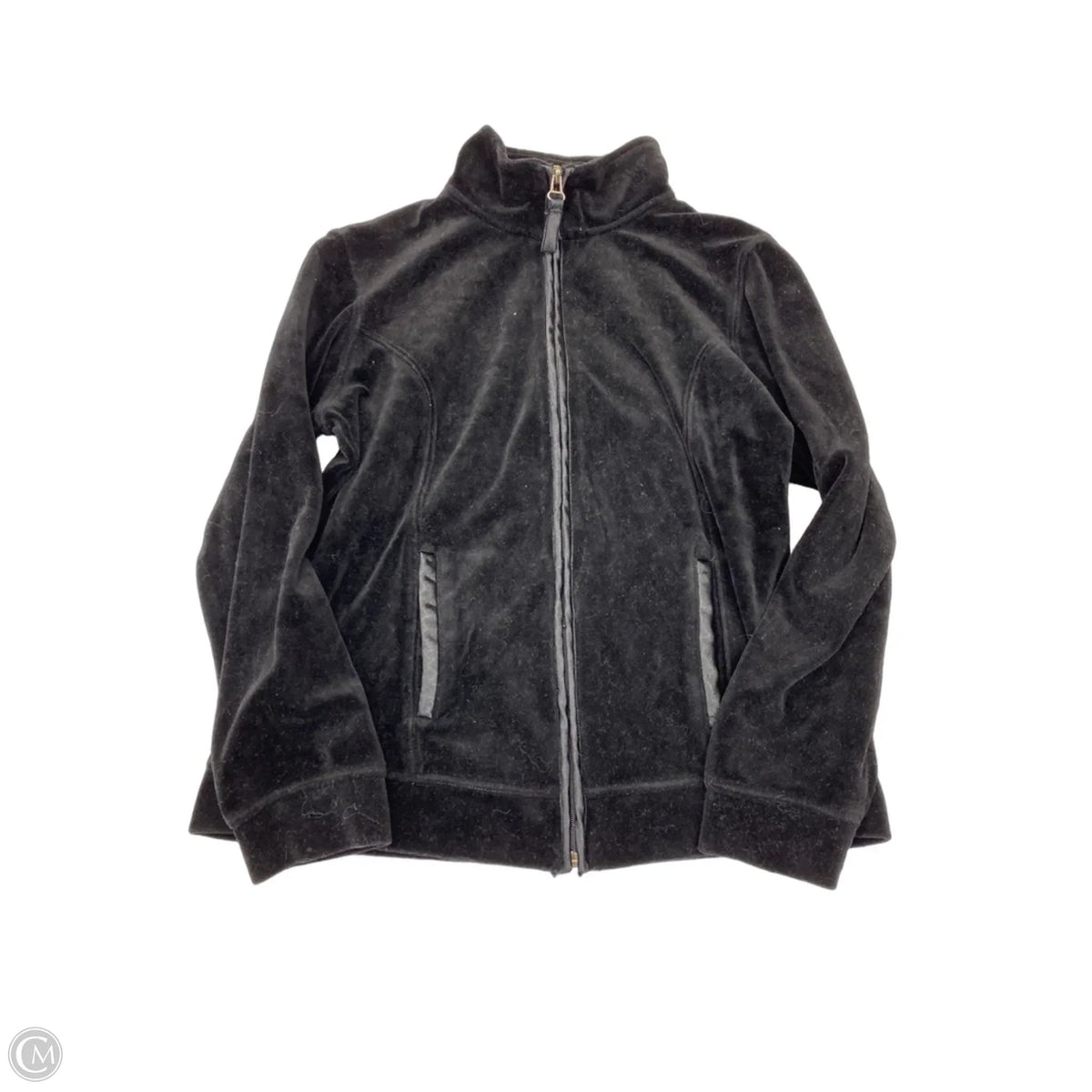 Athletic Jacket By Style And Company In Black, Size: M