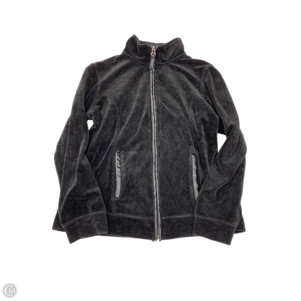 Athletic Jacket By Style And Company In Black, Size: M