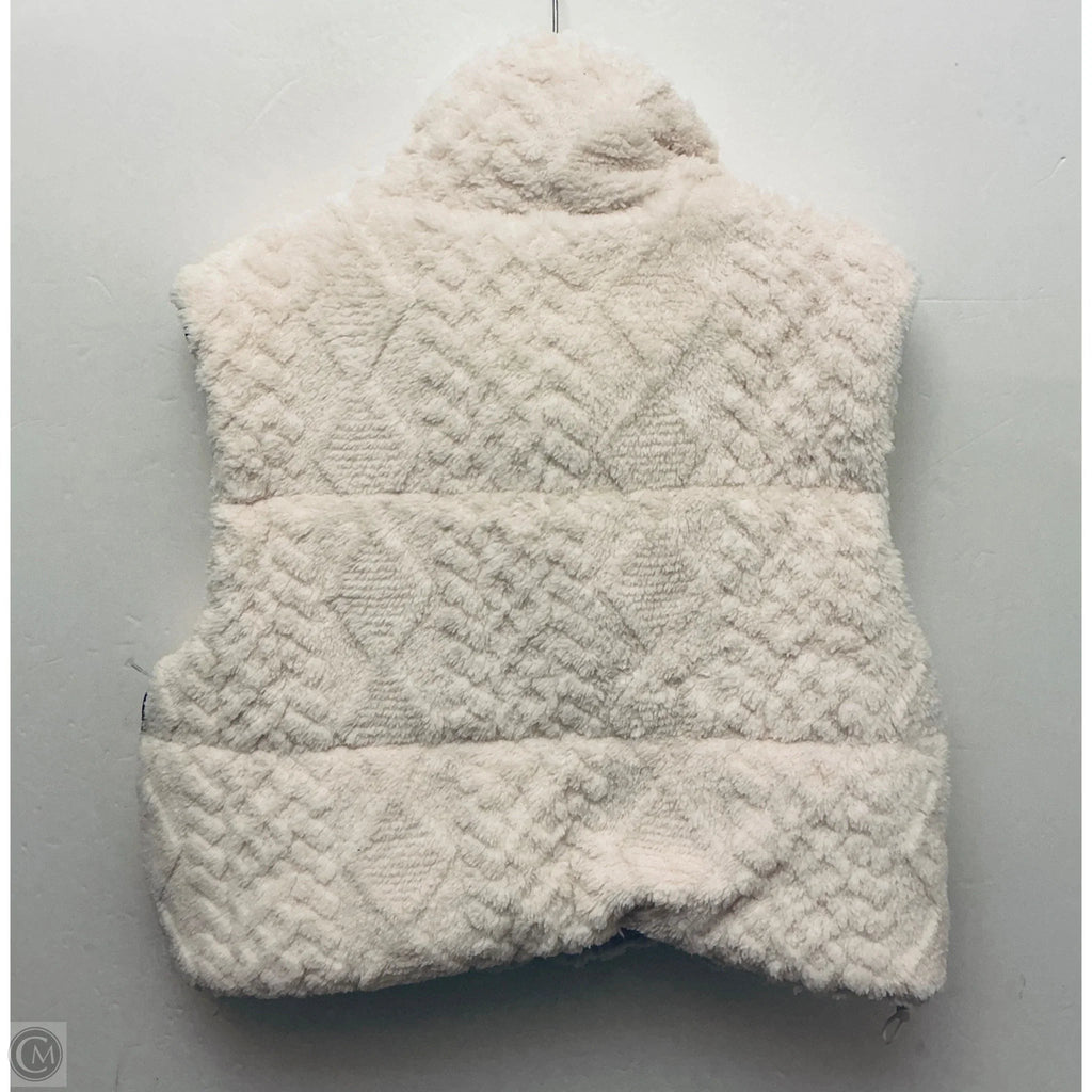 Vest Faux Fur & Sherpa By Ashley In Beige, Size: L