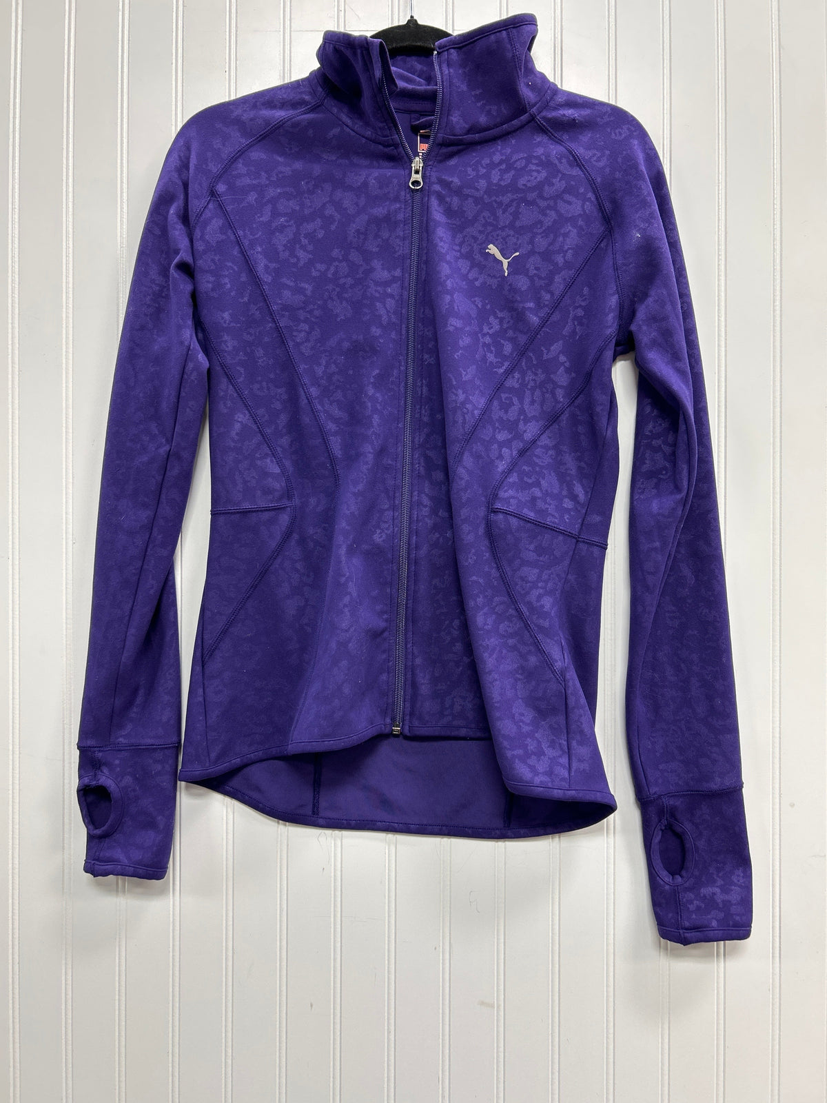 Athletic Top Ls Collar By Puma In Purple, Size:M
