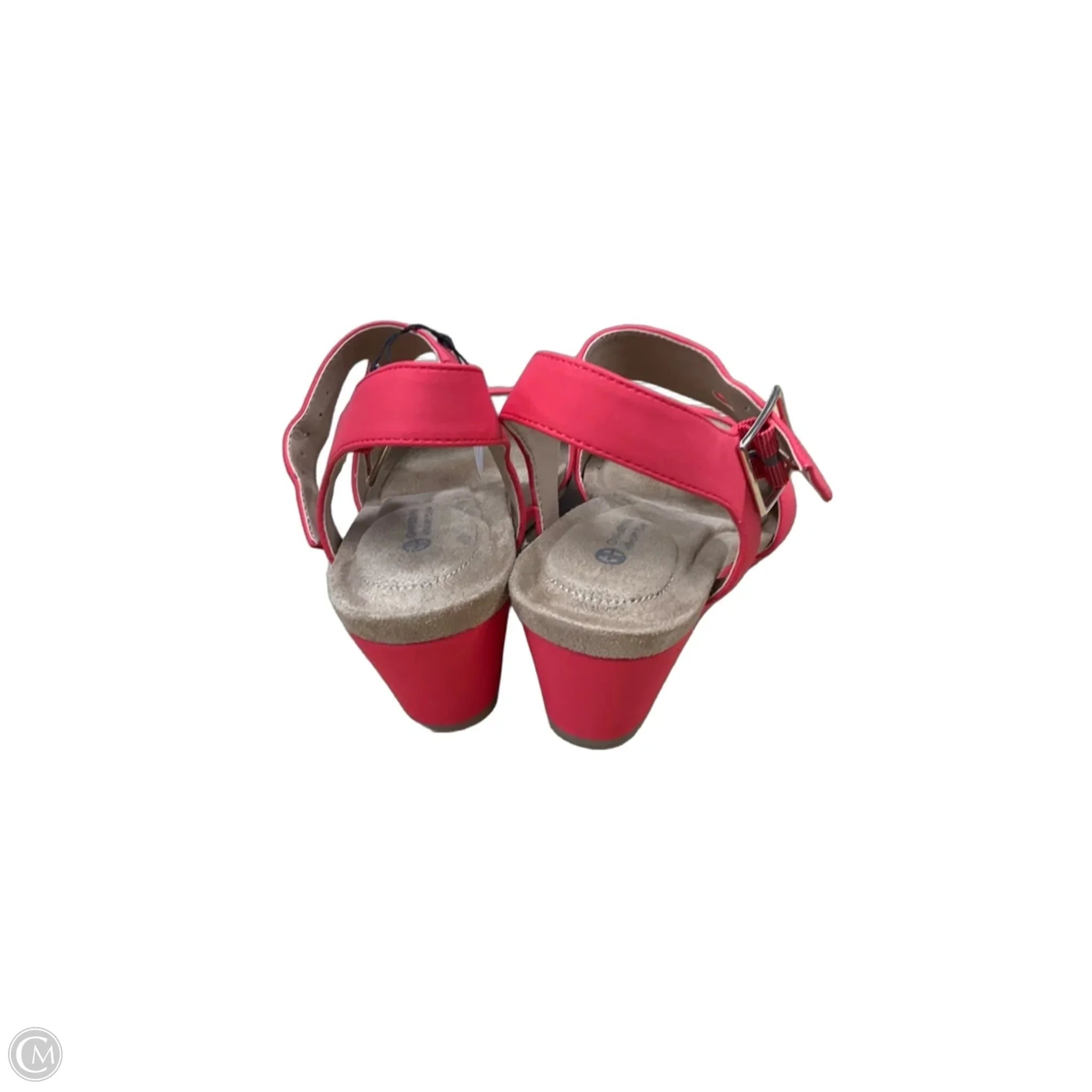 Sandals Heels Wedge By Giani Bernini In Red, Size: 8