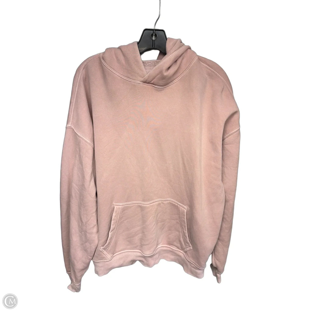 Sweatshirt Hoodie By Abercrombie And Fitch In Pink, Size: M