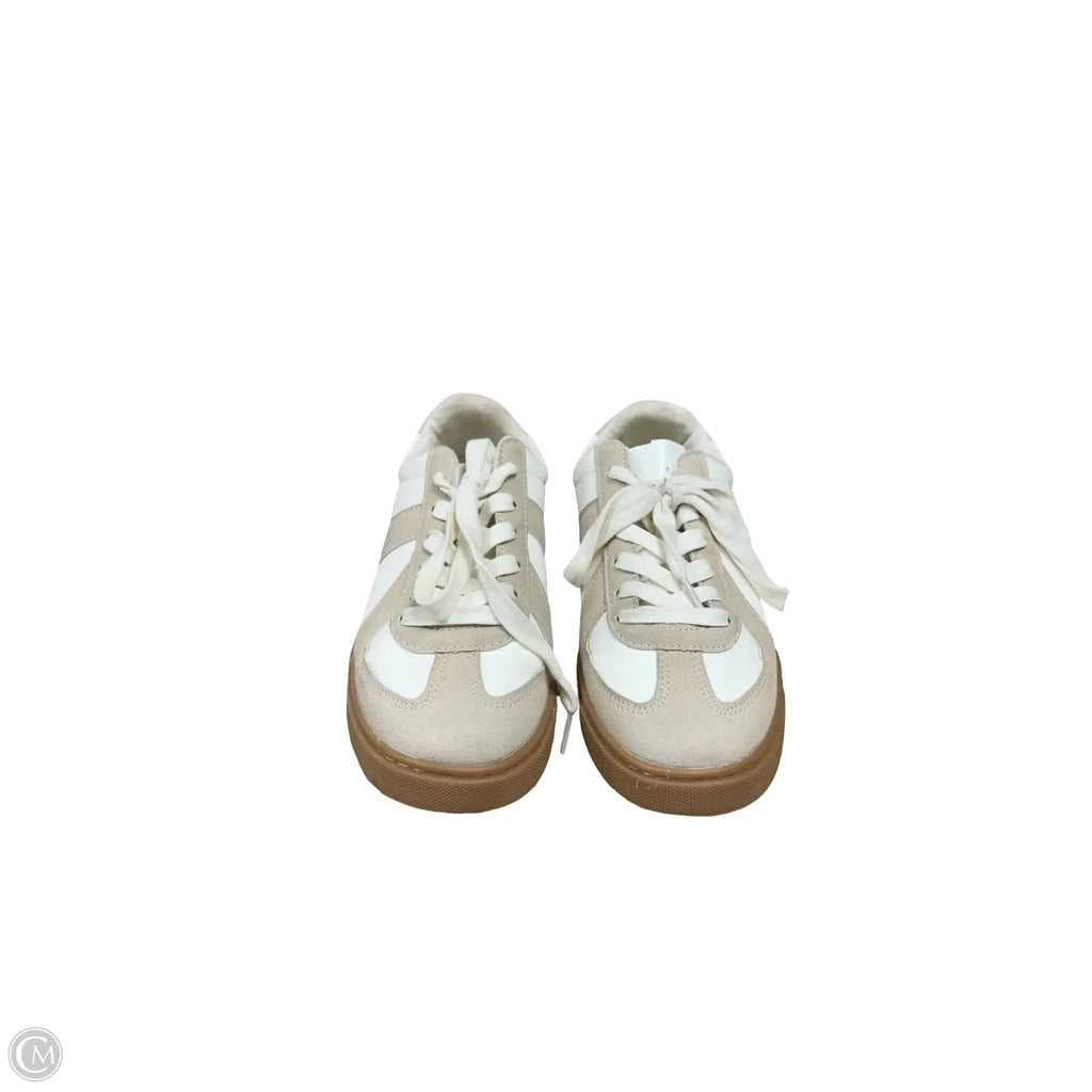Shoes Sneakers By Sincerely Jules In Cream & Tan, Size: 7.5
