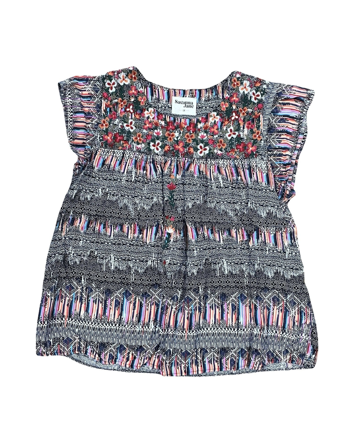 Top Ss By Savanna Jane In Multi, Size:1X