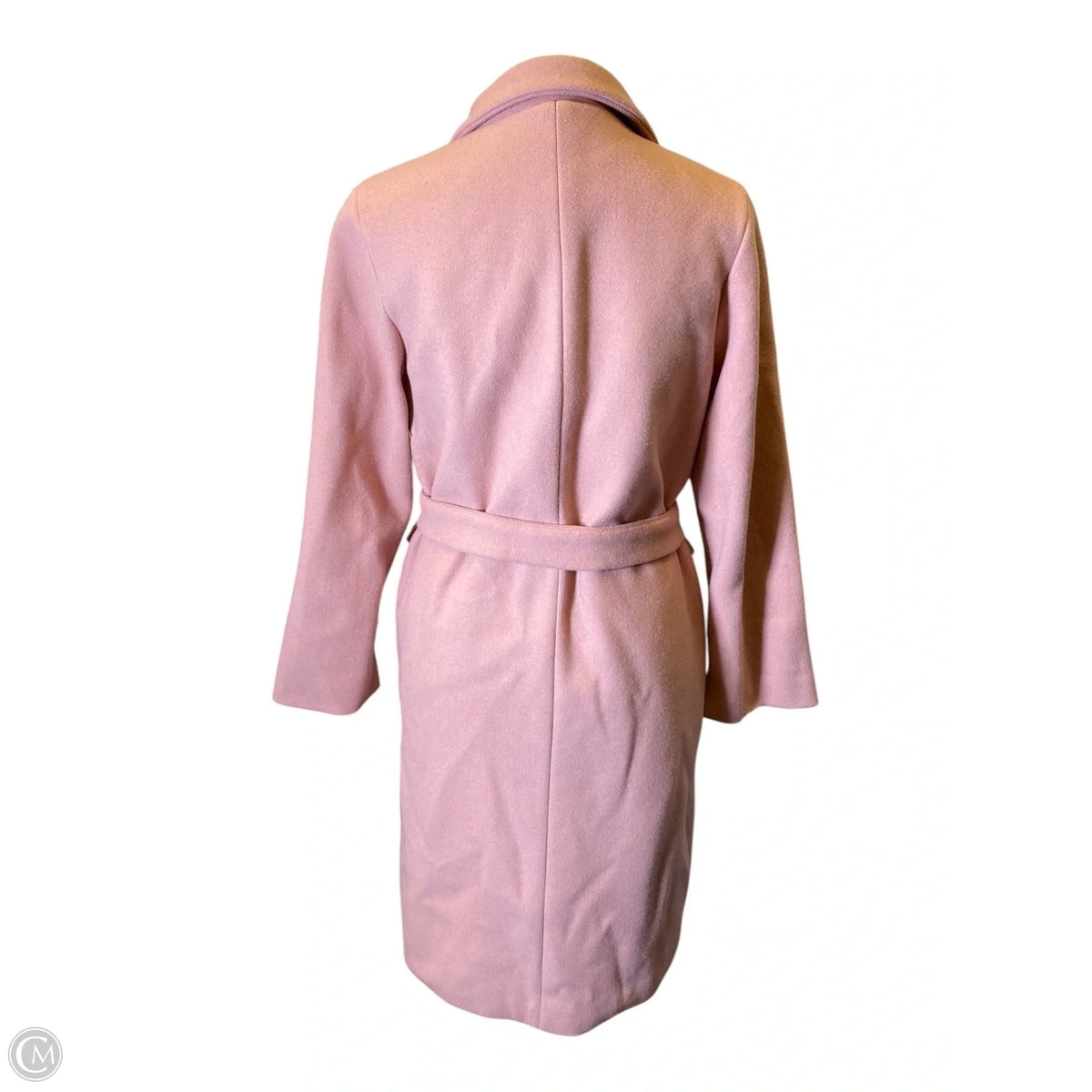 Coat Trench Coat By Clothes Mentor In Pink, Size: M