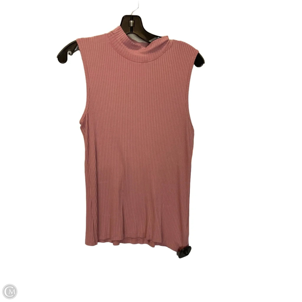 Top Sleeveless Basic By Rachel Zoe In Pink, Size: Xl