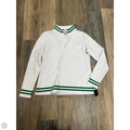 Athletic Top Long Sleeve Collar By Kyodan In Green & White, Size: M