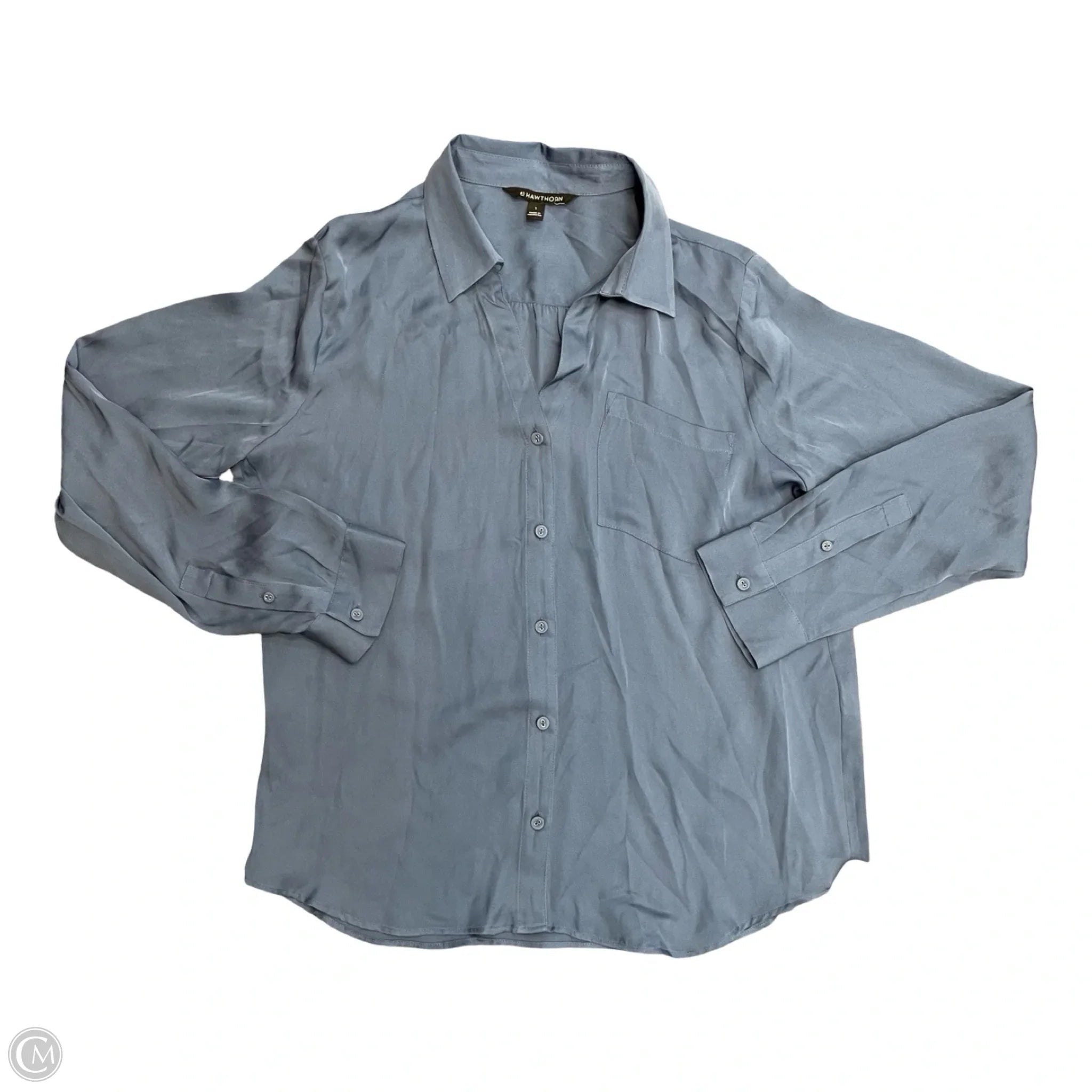 Top Long Sleeve By 41 Hawthorn In Blue, Size: L