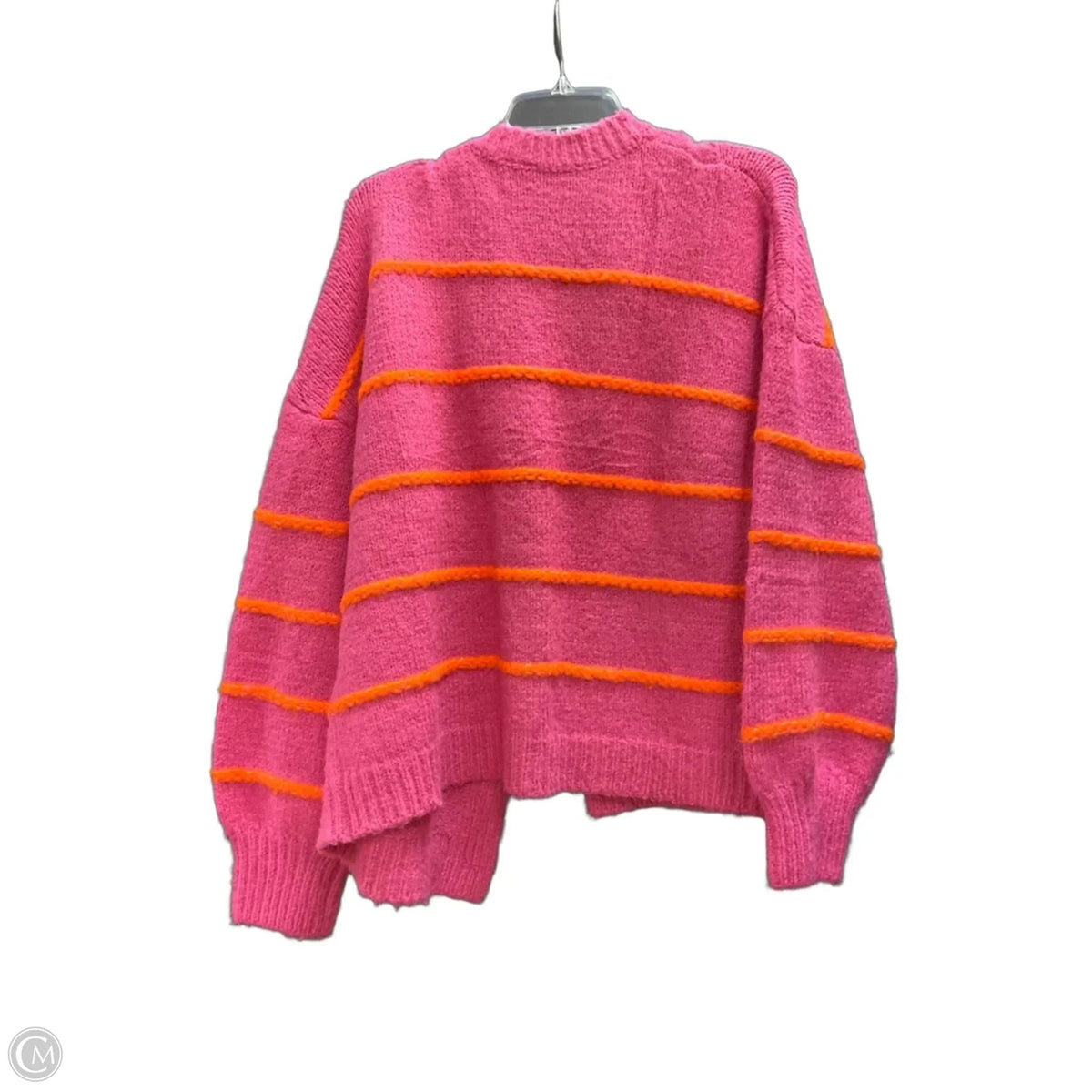 Cardigan By Clothes Mentor In Orange & Pink, Size: Xl