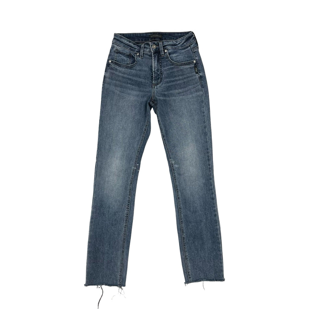 Jeans Straight By Silver In Blue Denim, Size:2