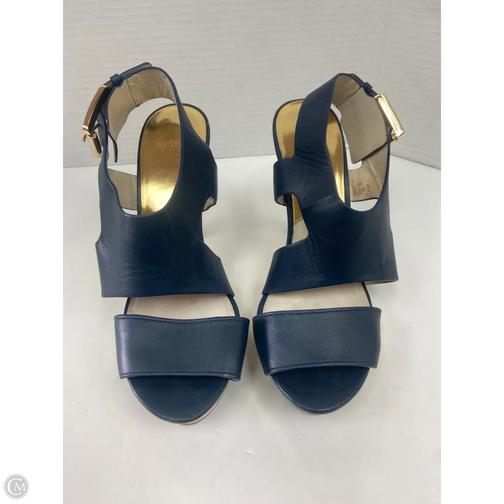 Shoes Heels Block By Michael By Michael Kors In Navy, Size: 9