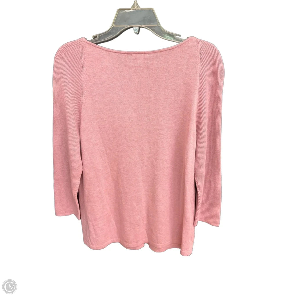 Top Long Sleeve By J. Jill In Pink, Size: S