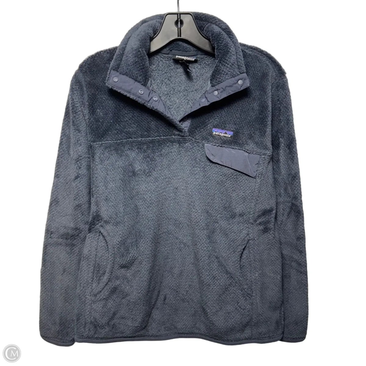 Jacket Fleece By Patagonia In Blue, Size: L