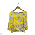 Top Long Sleeve By A New Day In Yellow, Size: L