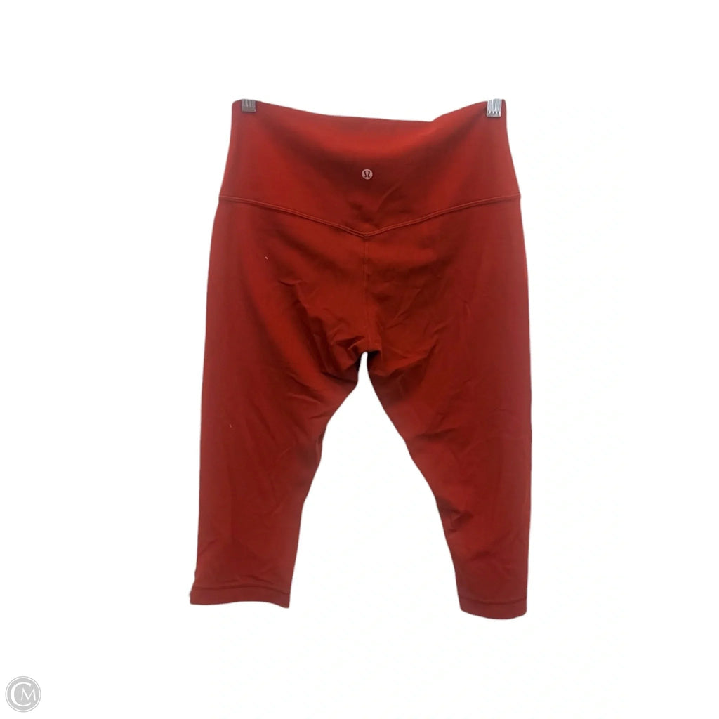 Athletic Leggings Capris By Lululemon In Brown, Size: 10