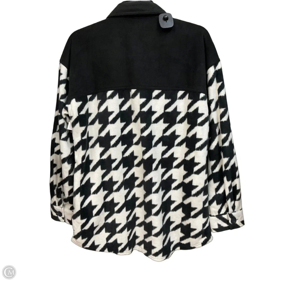 Jacket Shirt By Maurices In Black & White, Size: S