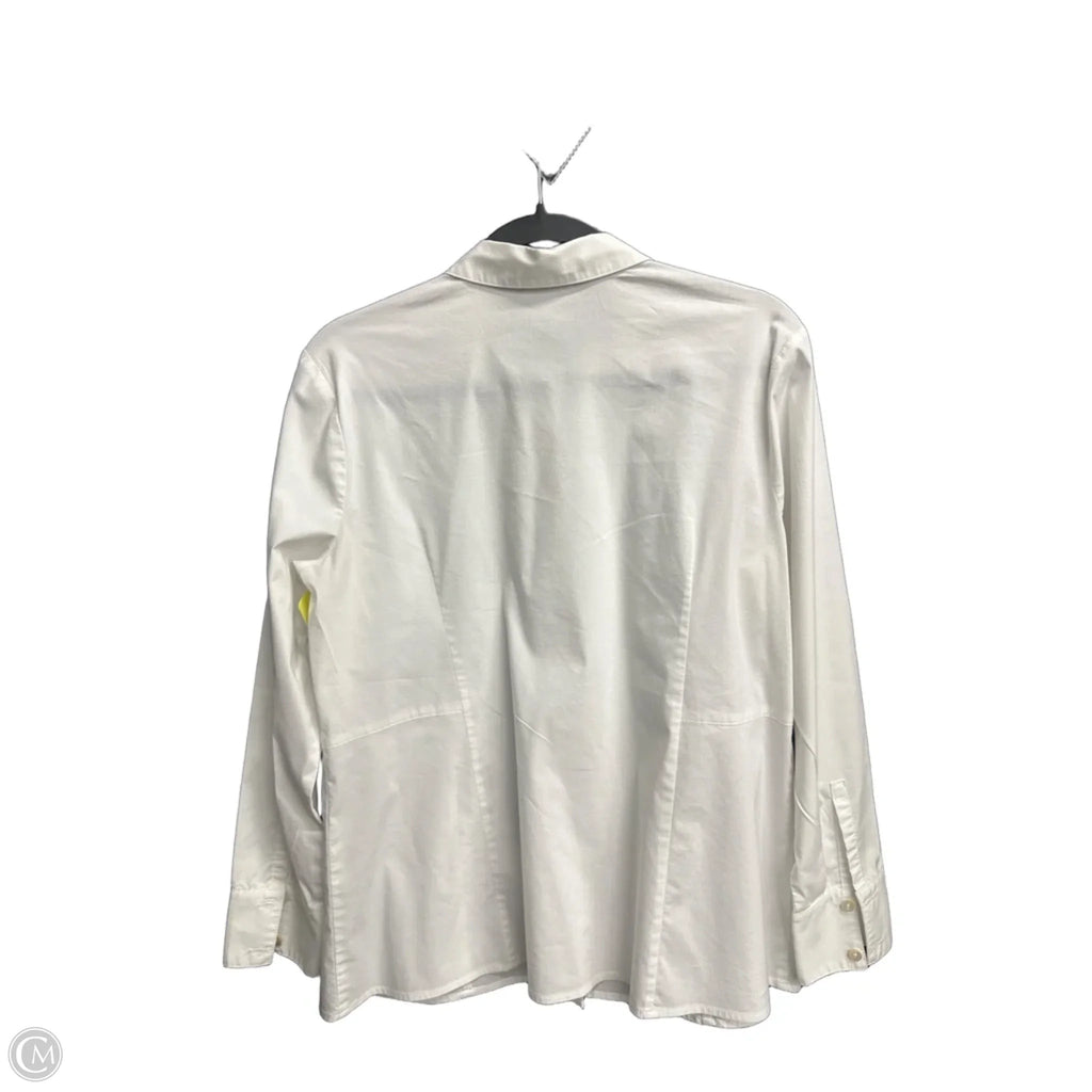 Top Long Sleeve By J. Jill In White, Size: Mp