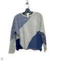 Sweater By Wynne Collection In Blue & Cream, Size: Xs