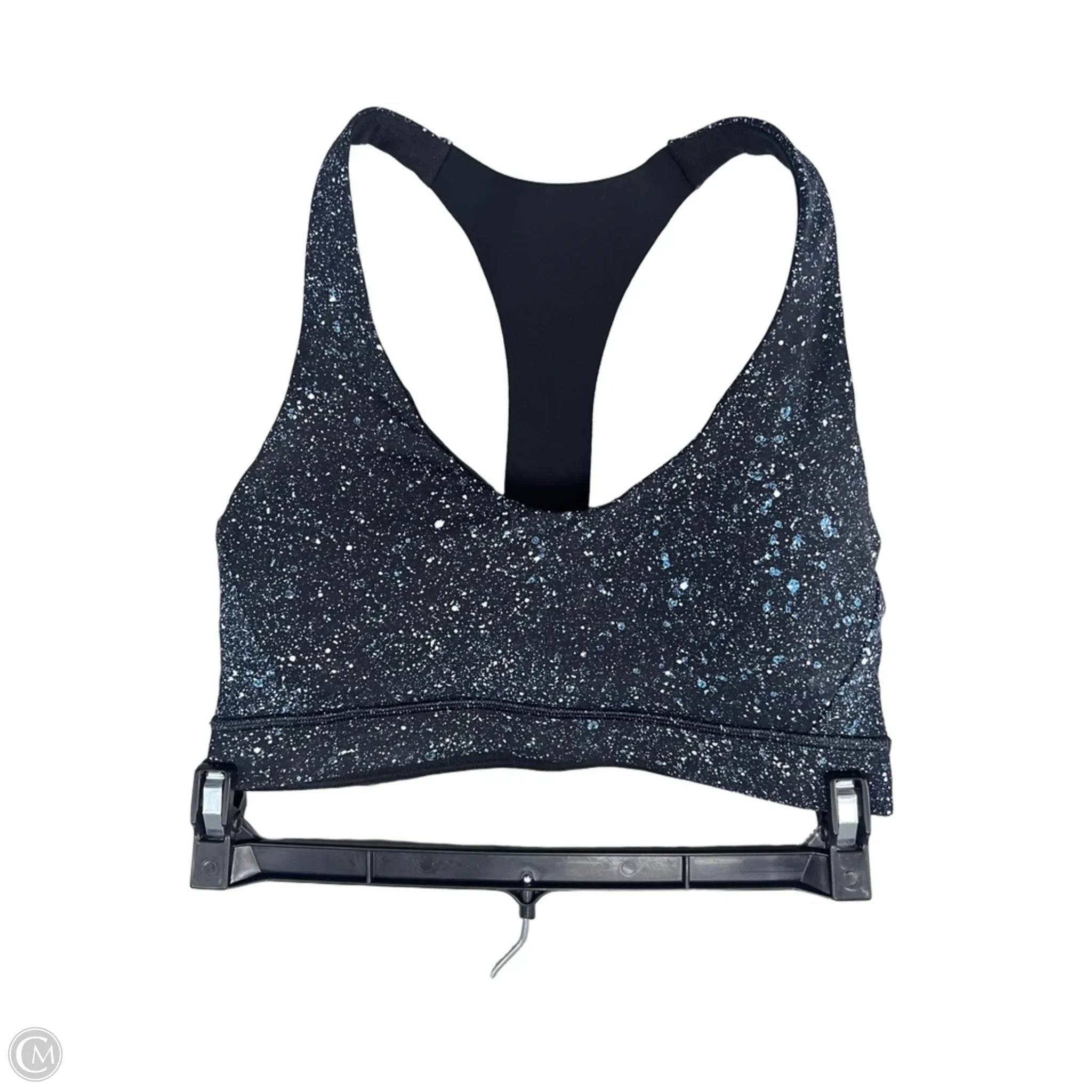 Athletic Bra By Lululemon In Black & Blue, Size: 2