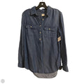 Top Long Sleeve By A New Day In Blue Denim, Size: M