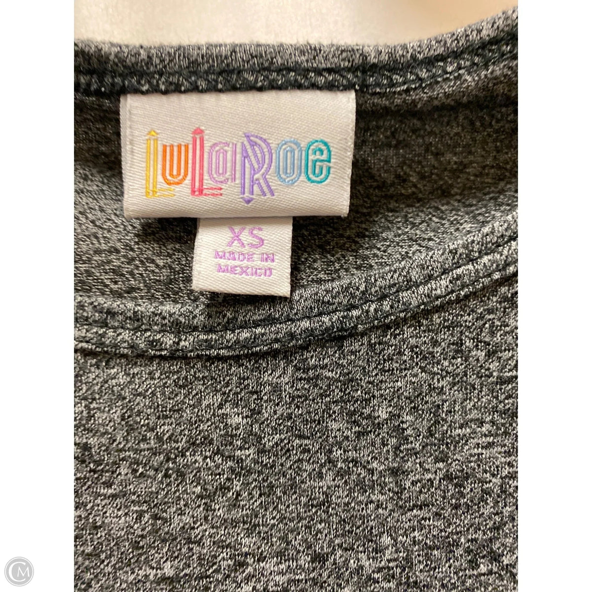 Top Short Sleeve By Lularoe In Grey, Size: Xs