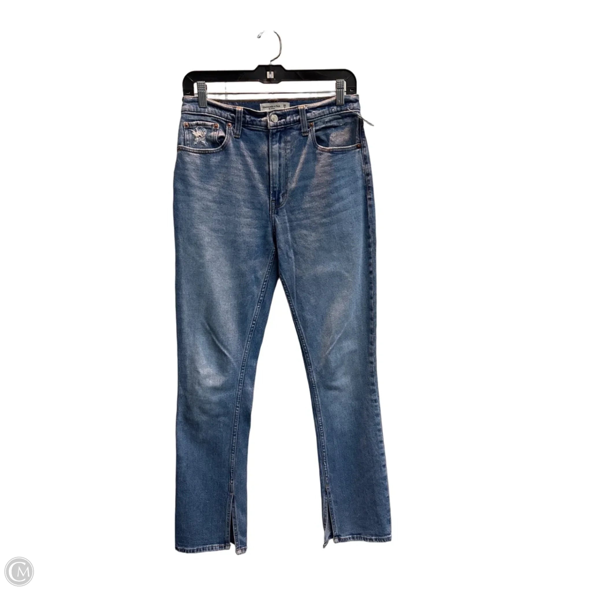 Jeans Boot Cut By Abercrombie And Fitch In Blue Denim, Size: 6