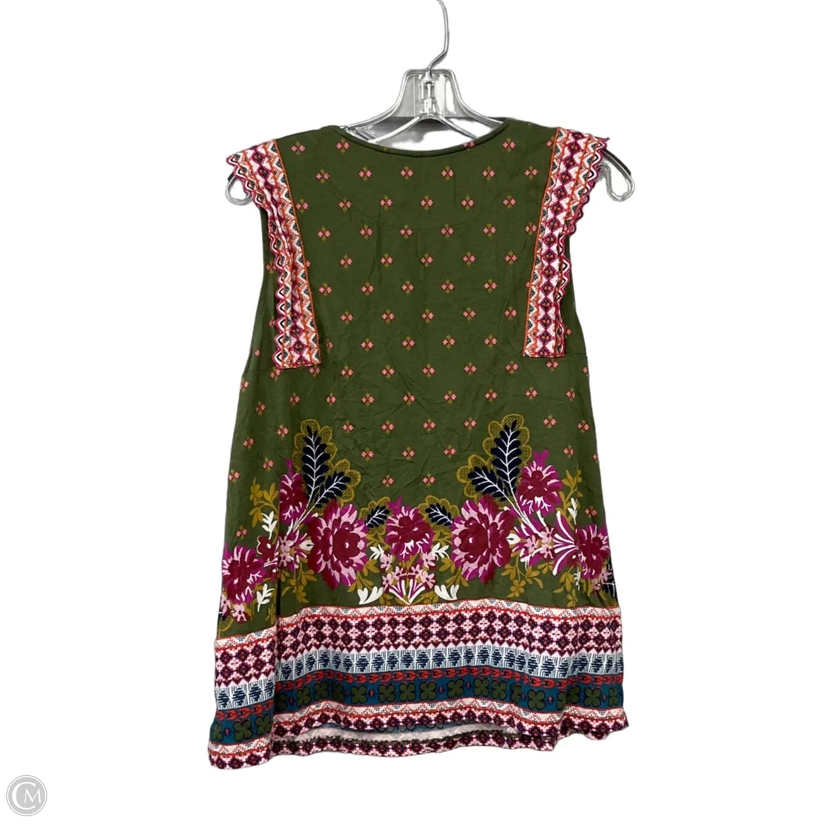 Top Sleeveless By Anthropologie In Green, Size: Xl